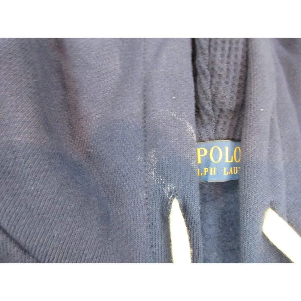 Polo‎ Ralph Lauren Sweater Mens 2XL XXL Blue Zip Outdoors Hoodie Sweatshirt Logo